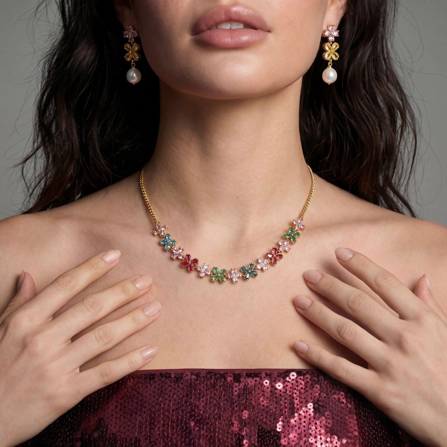 Mikki Luka Garden Bloom Jewellery Set
