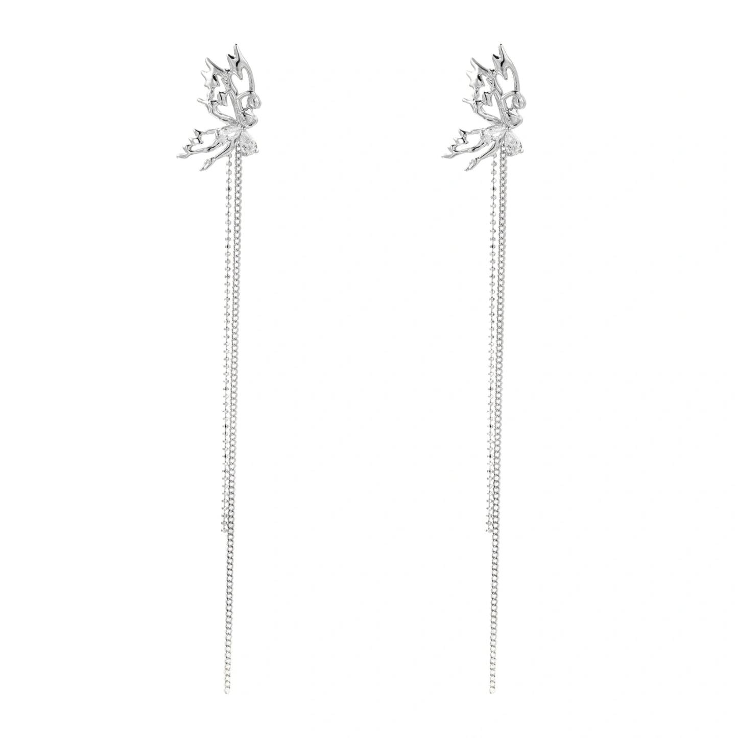 Mikki Luka Ethereal Leaf Cascade Earrings