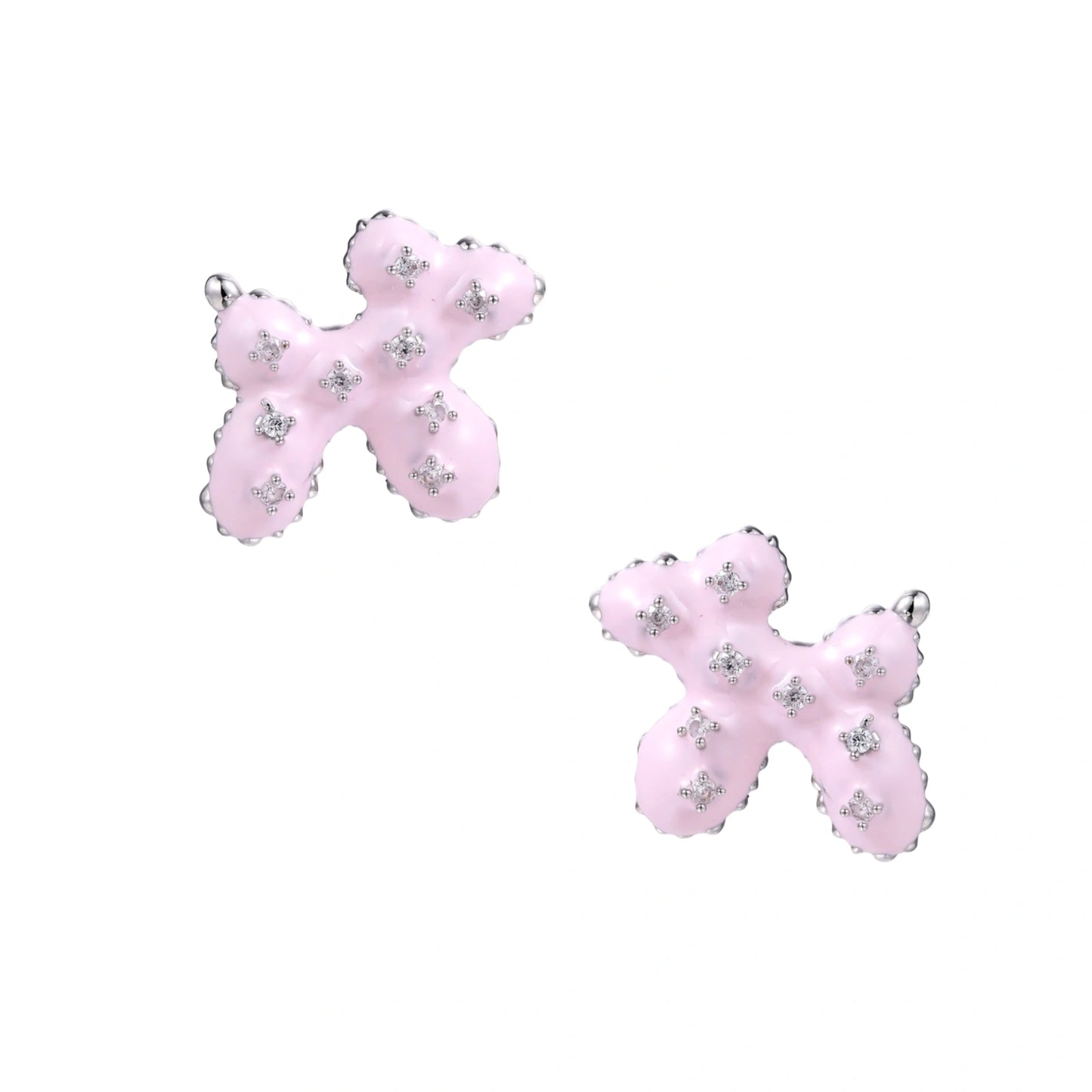 Mikki Luka Lucky Clover Stud Earrings