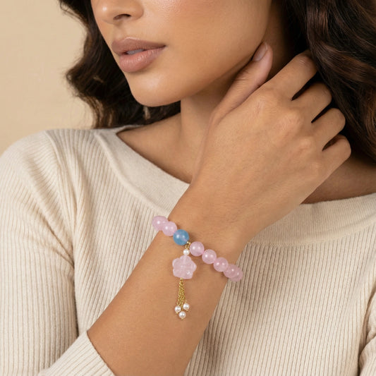 Mikki Luka Rose Quartz Dreams Bracelet