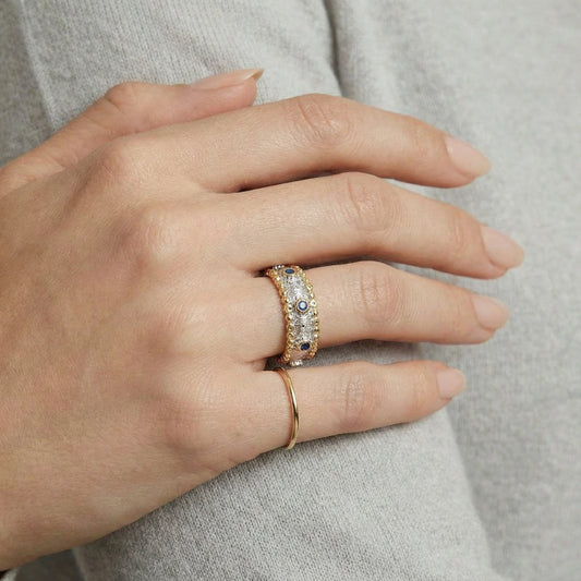 Mikki Luka Azure Dreams Band Ring