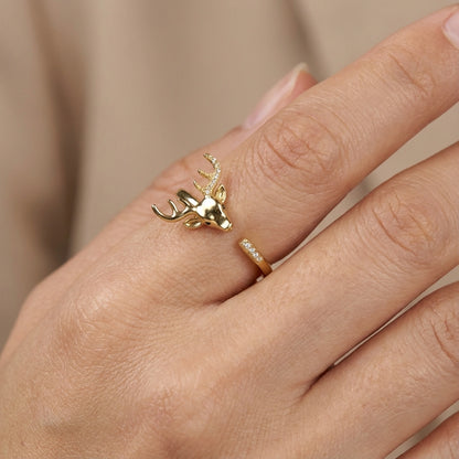 Enchanted Forest Deer Ring