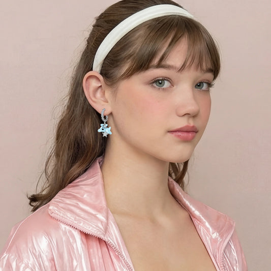 Mikki Luka Starlight Teddy Drop Earrings